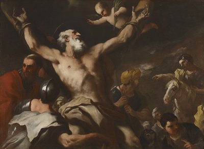 La crucifixión de San Andrés, c.1660 de Luca Giordano